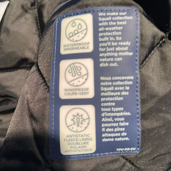 Lands End Coat squall five pocket adjustable insulated hooded waterproof Various - Picture 8 of 9